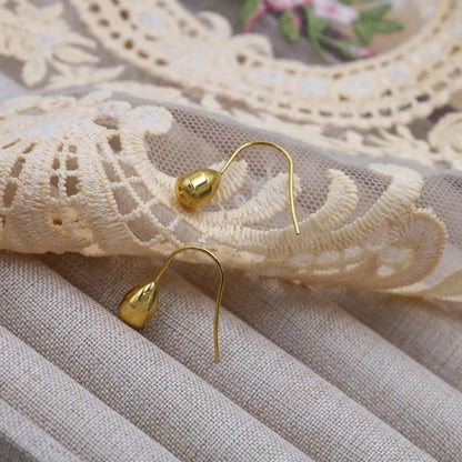18K Gold-Plated Teardrop Earrings -