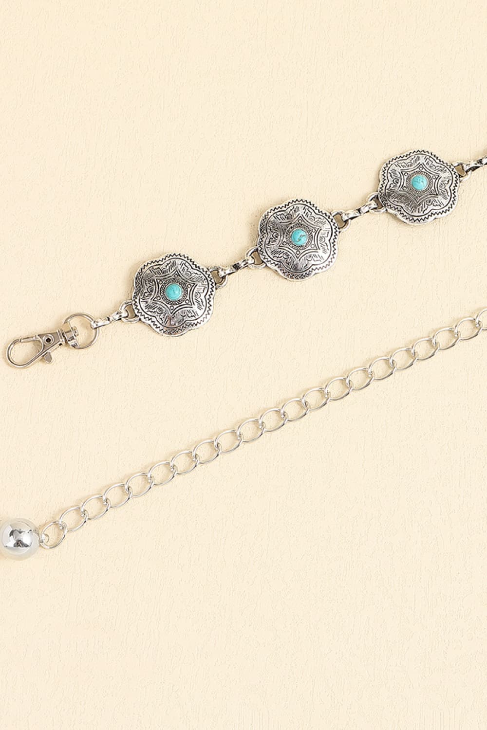Vintage Turquoise Alloy Belt -