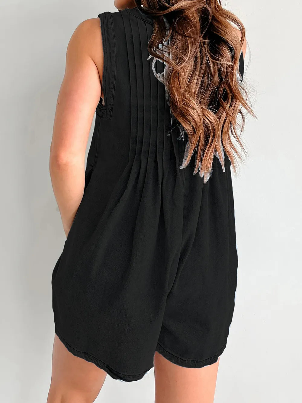 Tied Romper with Pockets -