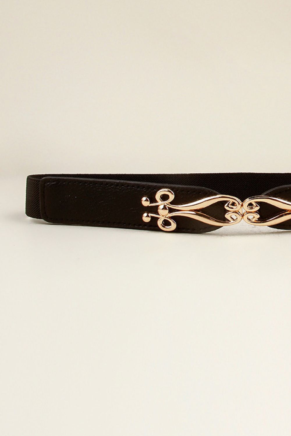 Alloy Buckle Elastic Belt -