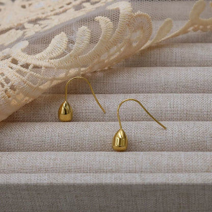 18K Gold-Plated Teardrop Earrings -