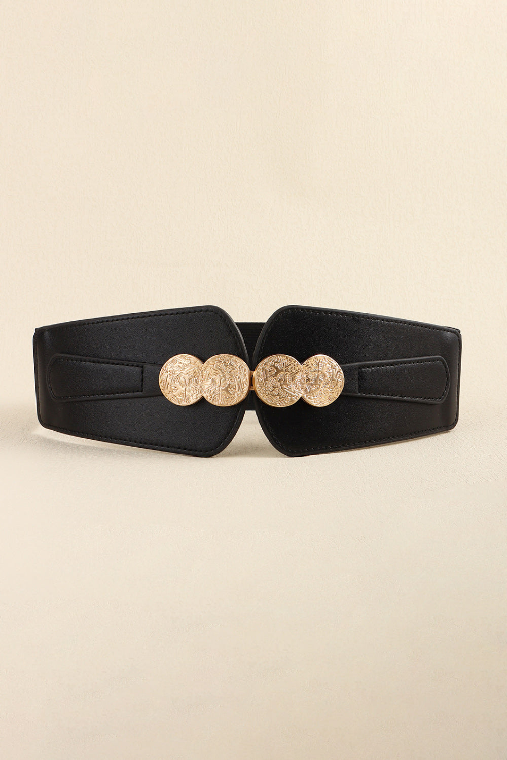Alloy Buckle Elastic Belt -