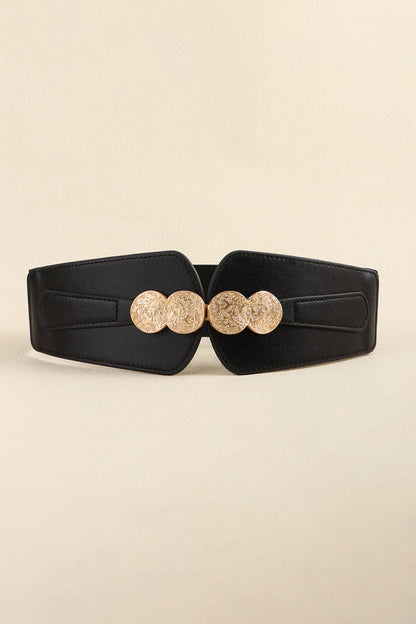 Alloy Buckle Elastic Belt -