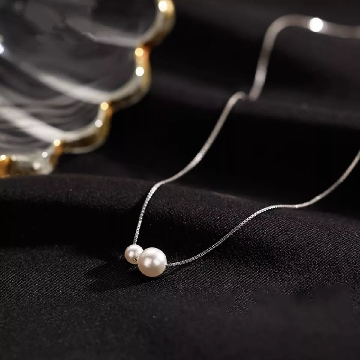 Pearl Pendant Necklace -