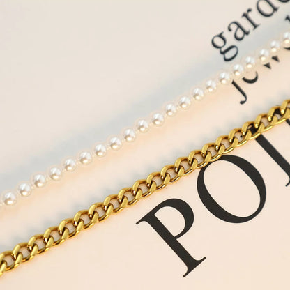 Pearl Toggle Necklace -