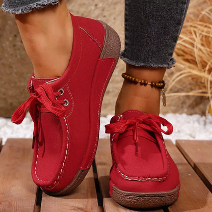 Lace-Up Casual Loafers -