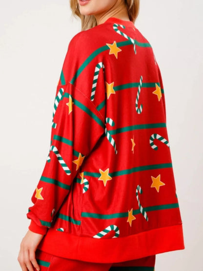 Christmas Long Sleeve Top and Pants Lounge Set -