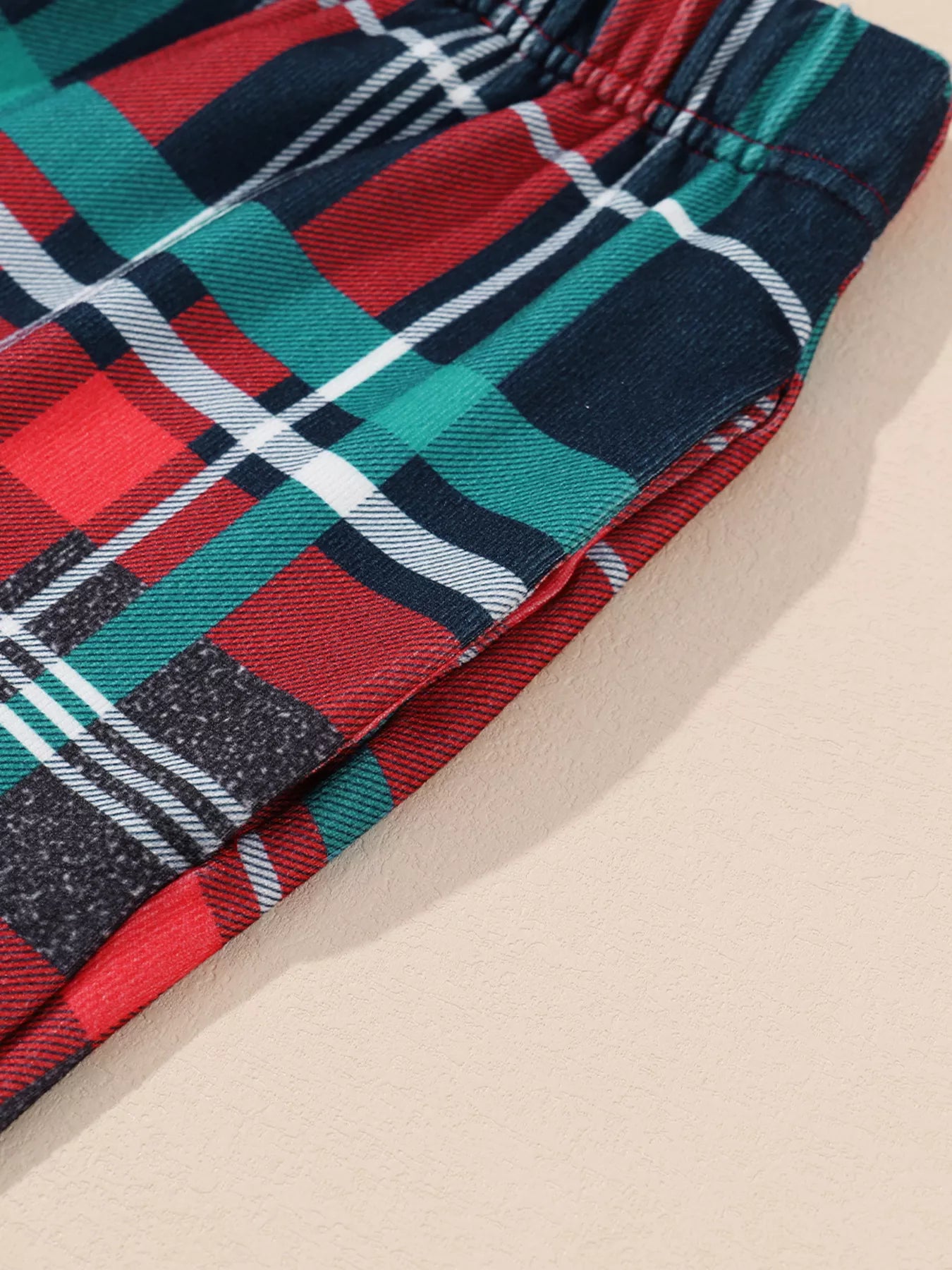ALL IS BRIGHT Graphic Plaid Pajamas Set -