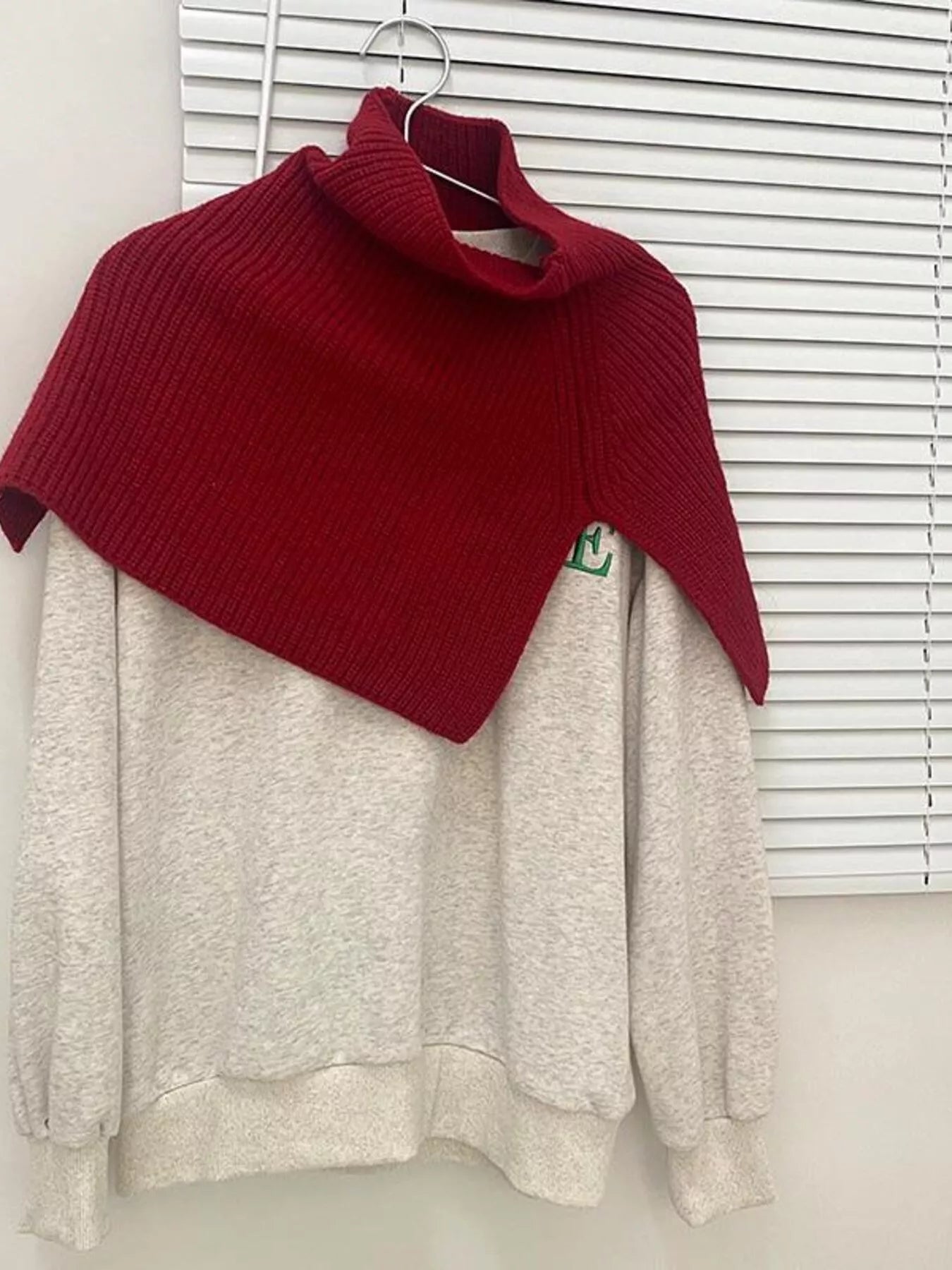 Chunky Knit Slit Scarf -