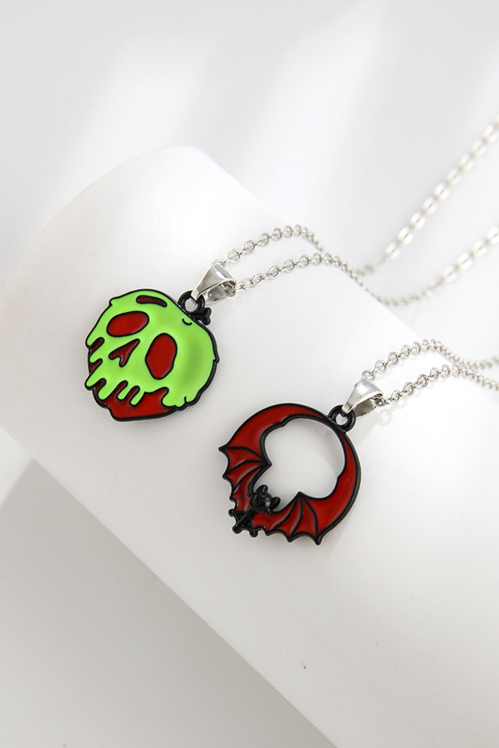 Two-Piece Halloween Theme Necklace Set - Style H One Size