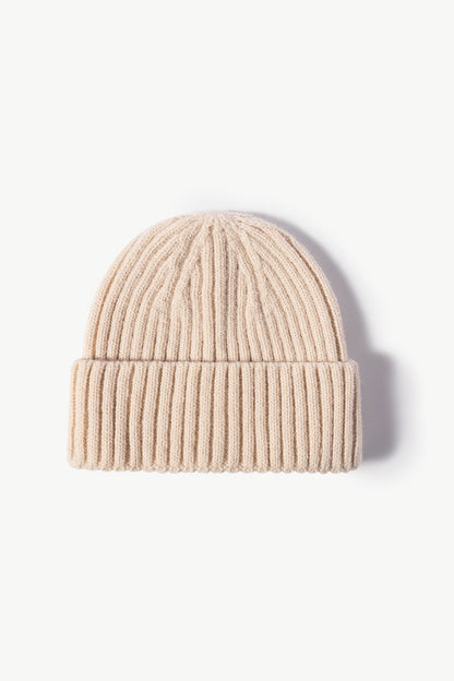 Rib-Knit Cuff Beanie -