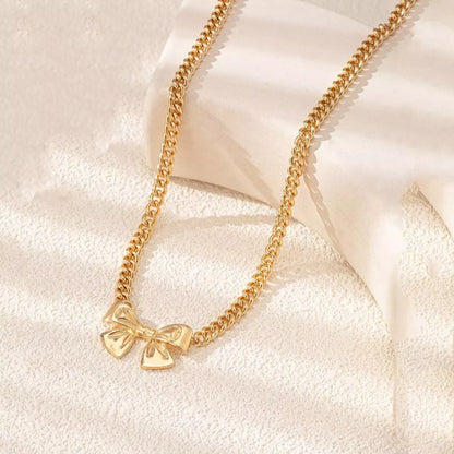 Bowknot Chain Necklace -
