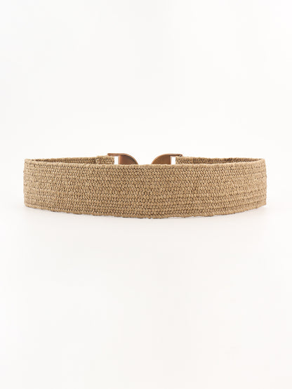 Alloy Buckle Elastic Belt -