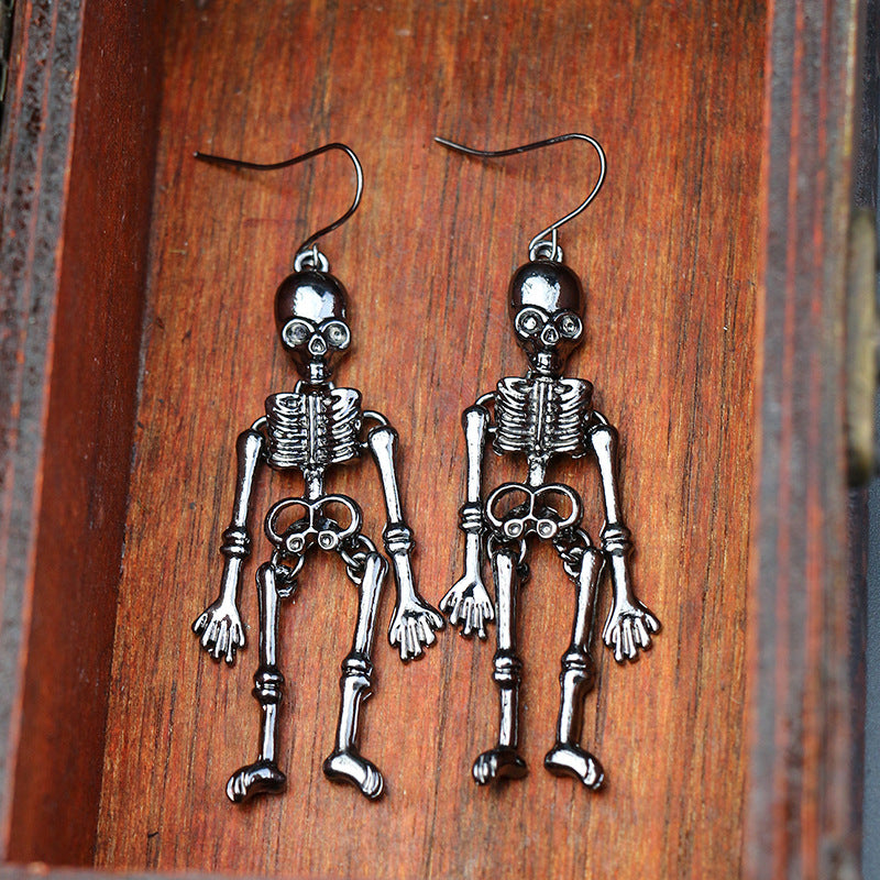 Skeleton Alloy Earrings -