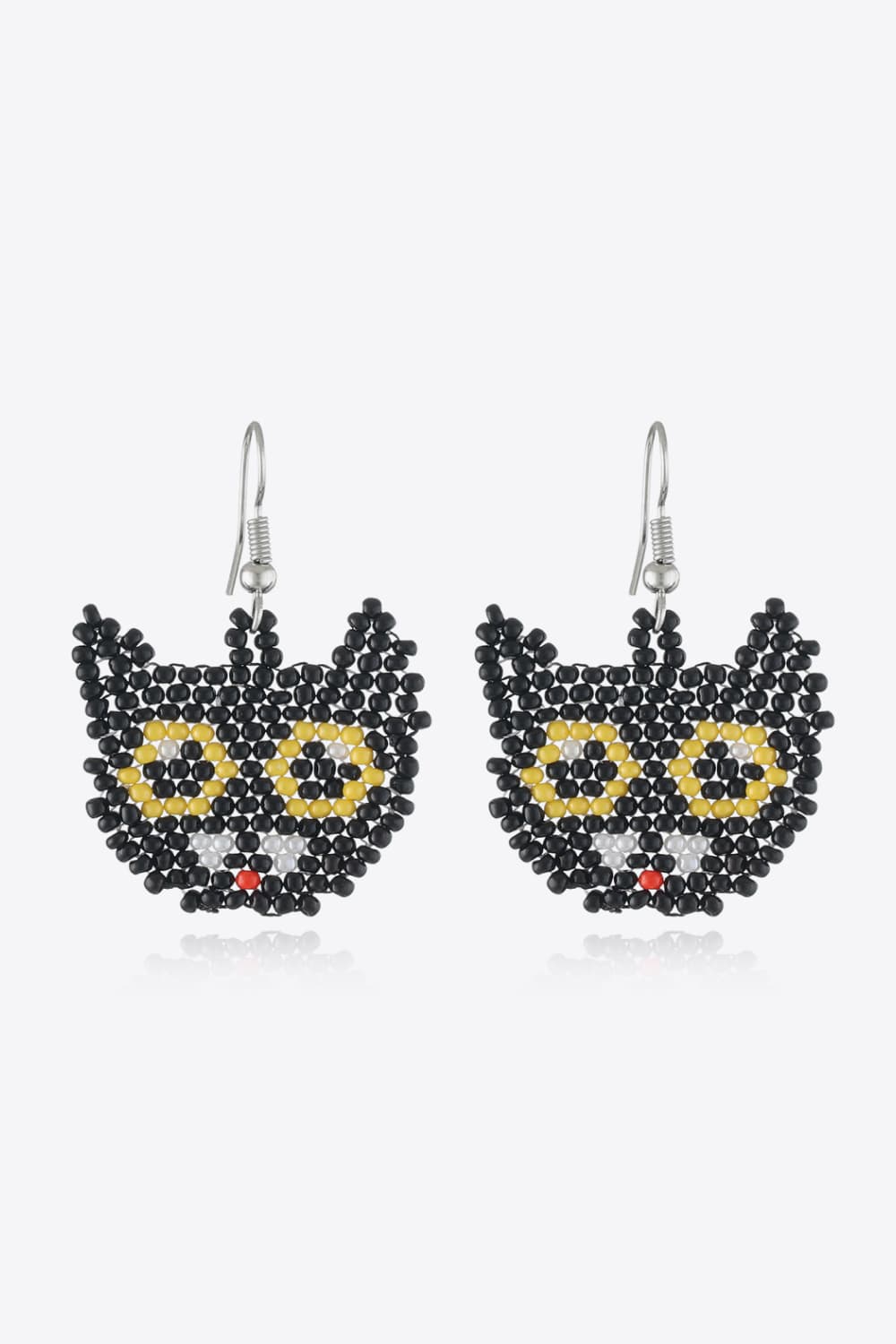 Halloween Theme Earrings - Black Cat One Size