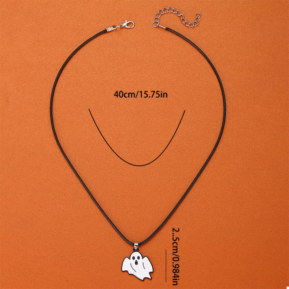 Ghost Pendant Necklace -