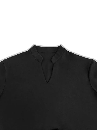 Tie-Waist Long Sleeve Top and Pants Set -