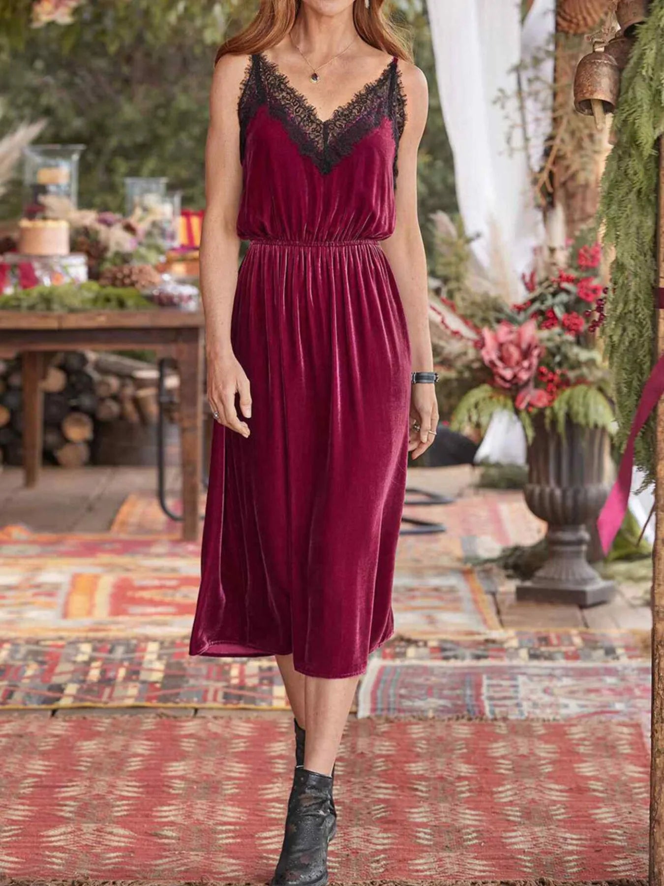 Velvet Cami Lounge Dress -