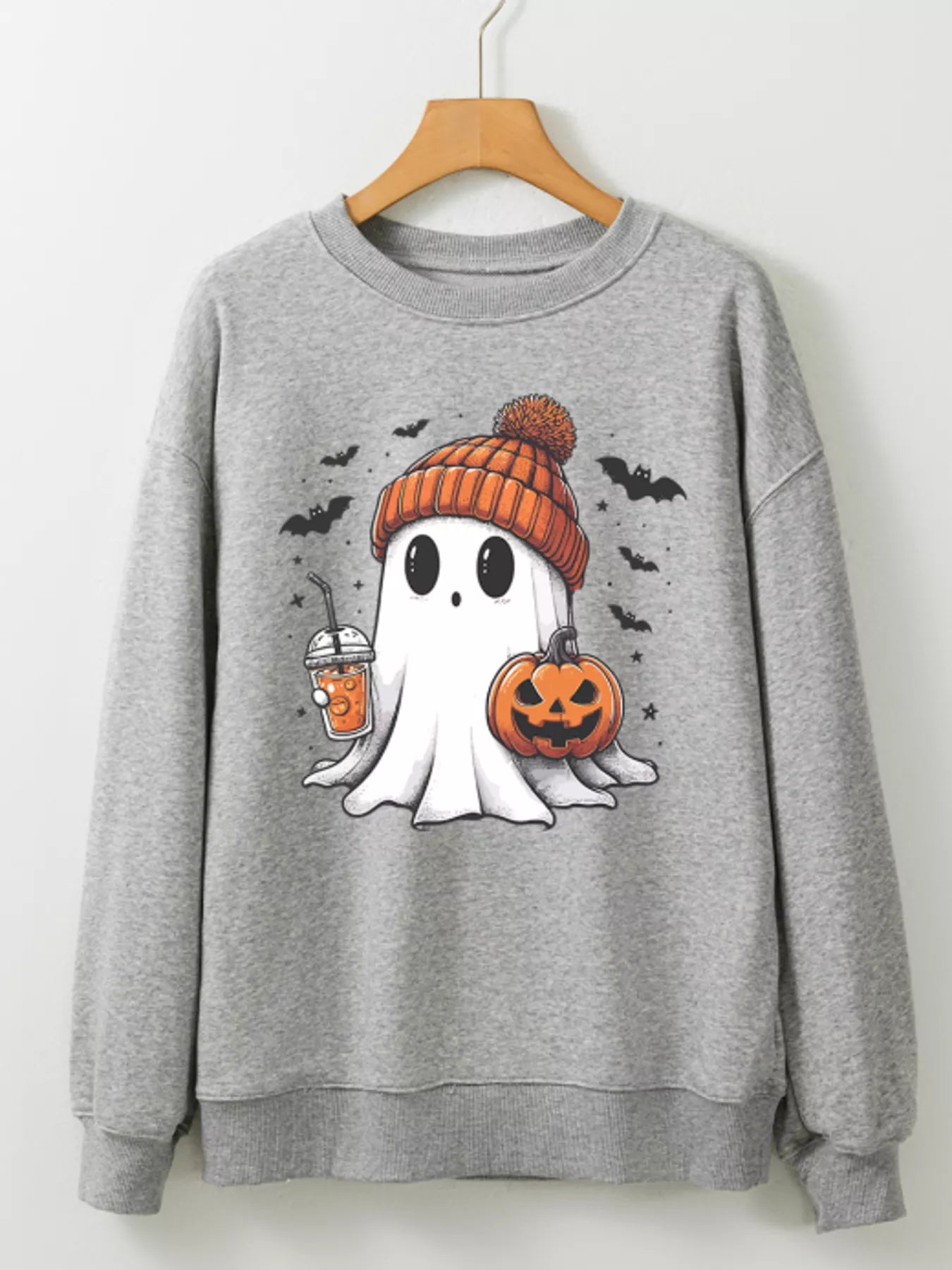 Ghost Round Neck Sweatshirt -