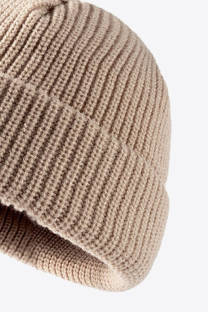Calling For Winter Rib-Knit Beanie -