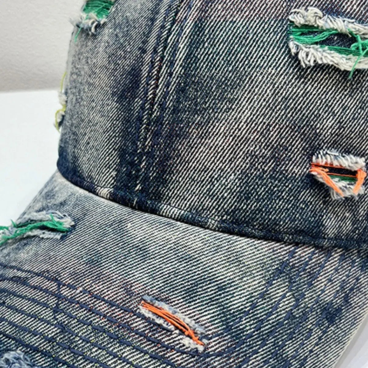 Distressed Adjustable Baseball Cap -