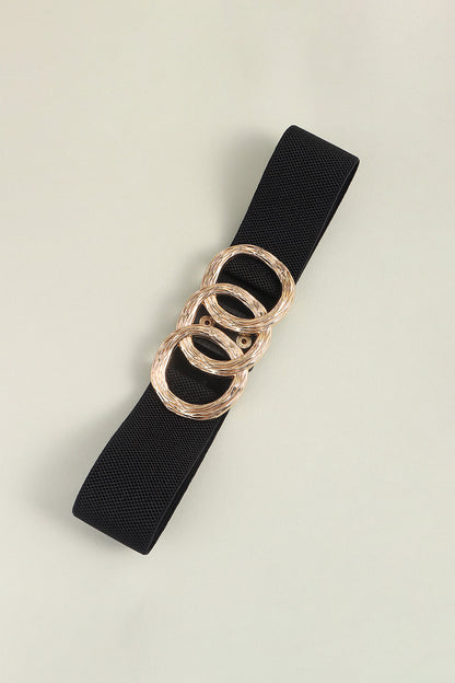 Buckle Elastic Wide Belt -