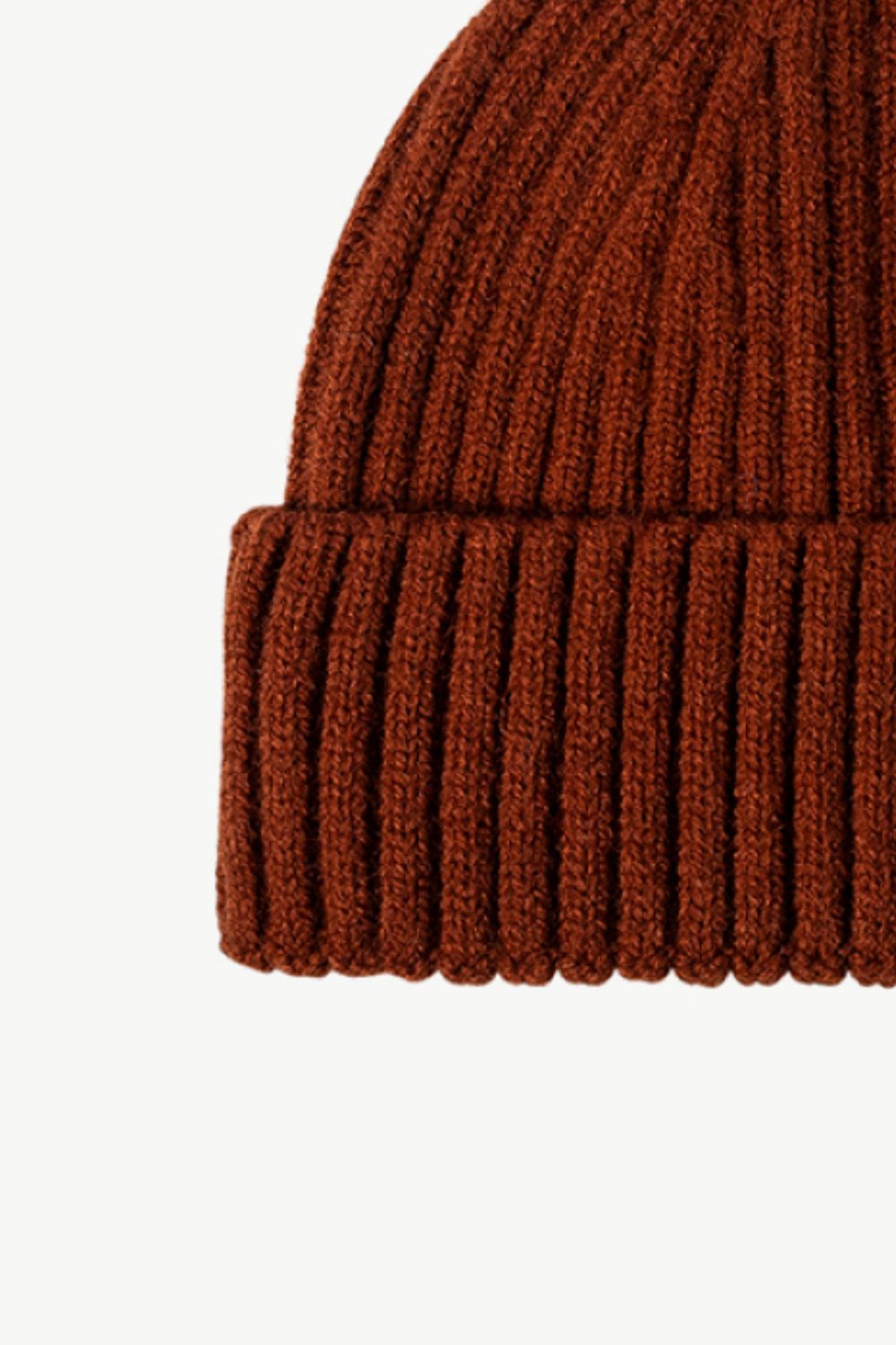 Rib-Knit Cuff Beanie -