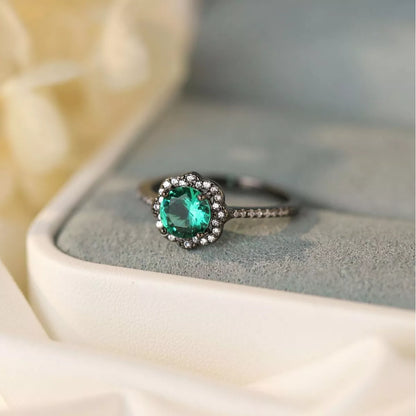 Zircon Minimalist Ring - Green
