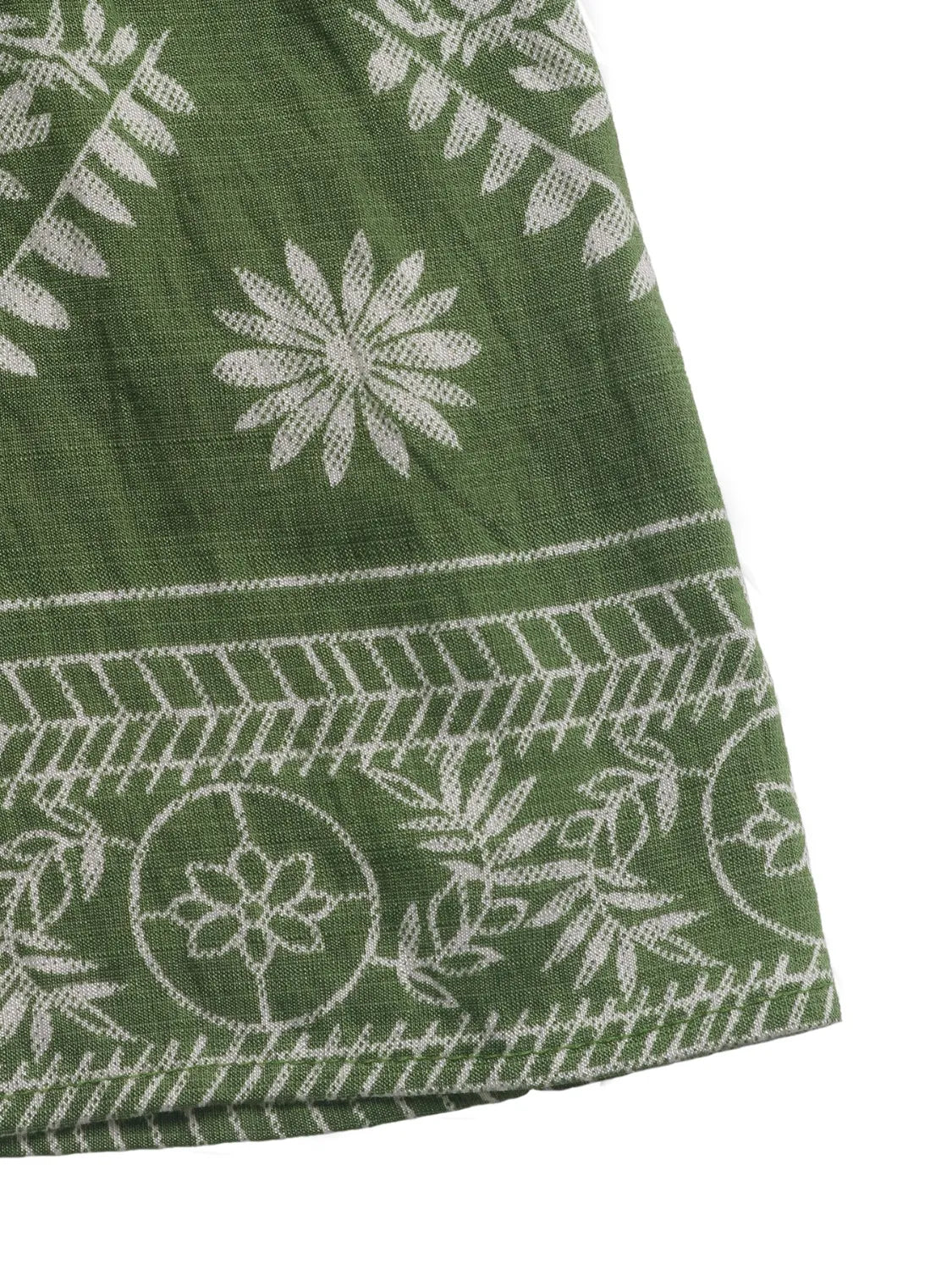 Printed V-Neck Sleeveless Dress -