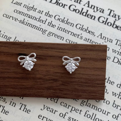 Bowknot Stud Earrings -