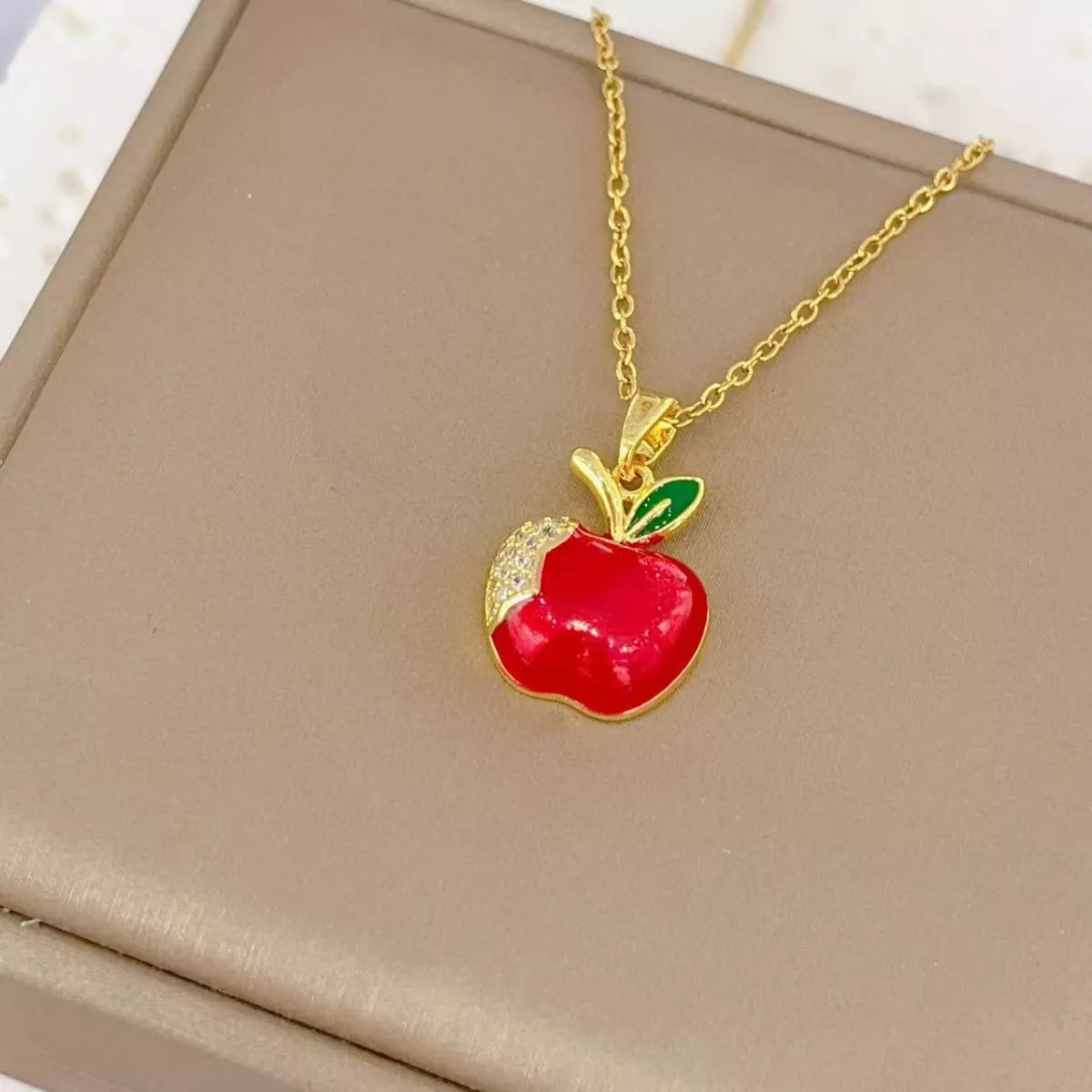 Apple Necklace -