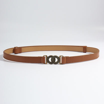 Alloy Buckle PU Belt -