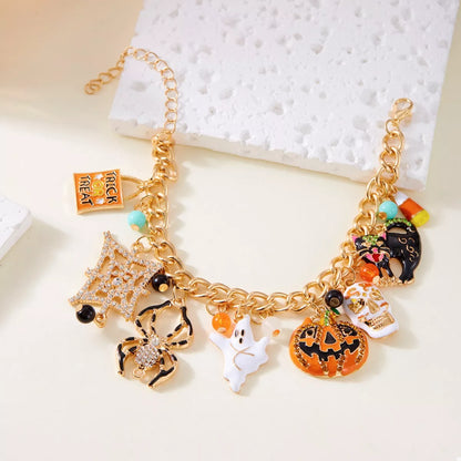 18K Gold-Plated Halloween Theme Bracelet -