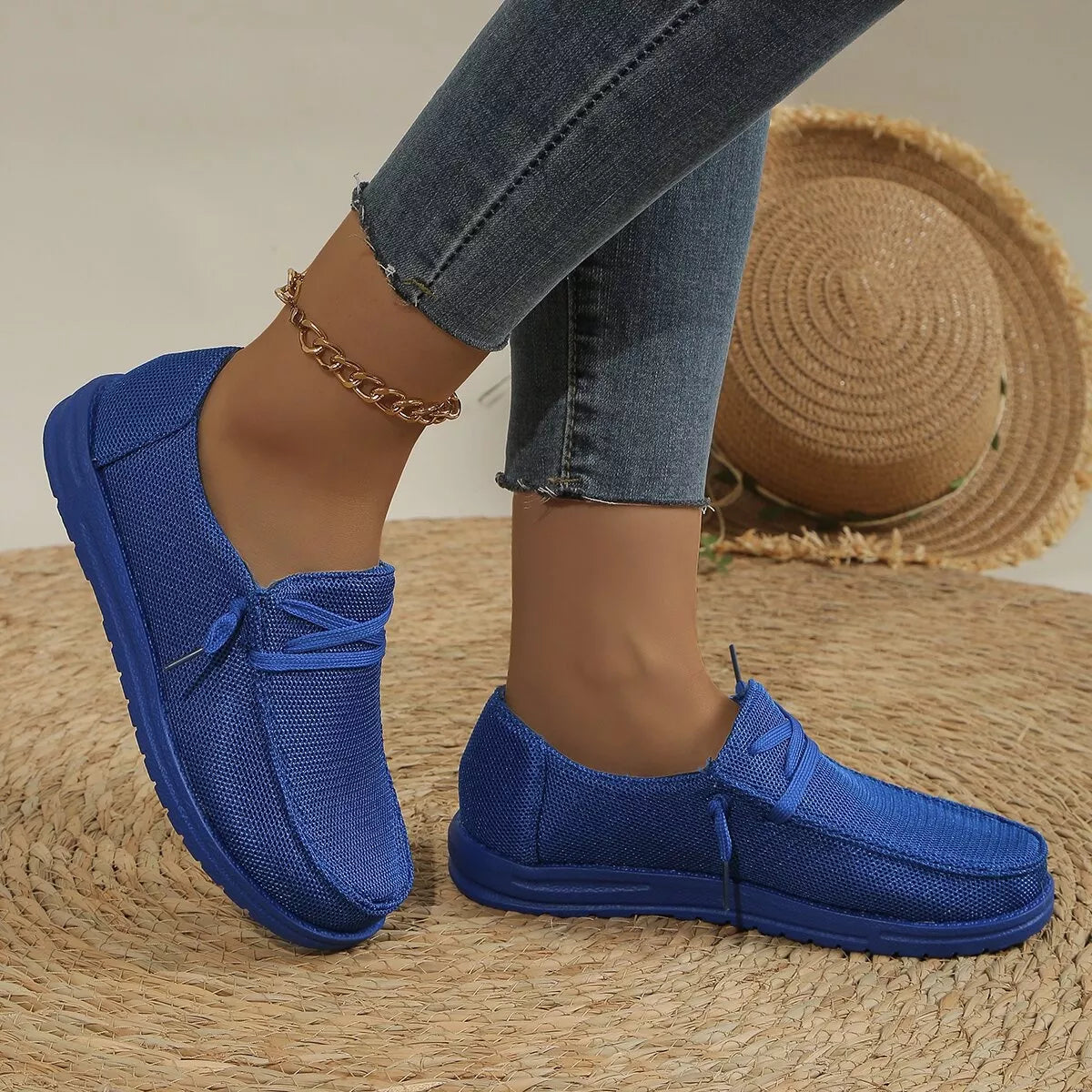 Round Toe Slip-Ons -
