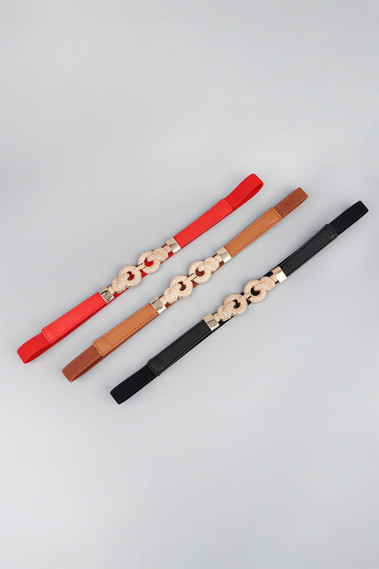 Buckle PU Leather Belt -
