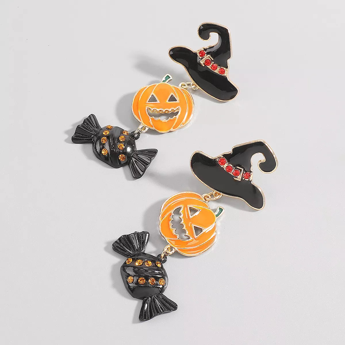 18K Gold-Plated Alloy Pumpkin Earrings -