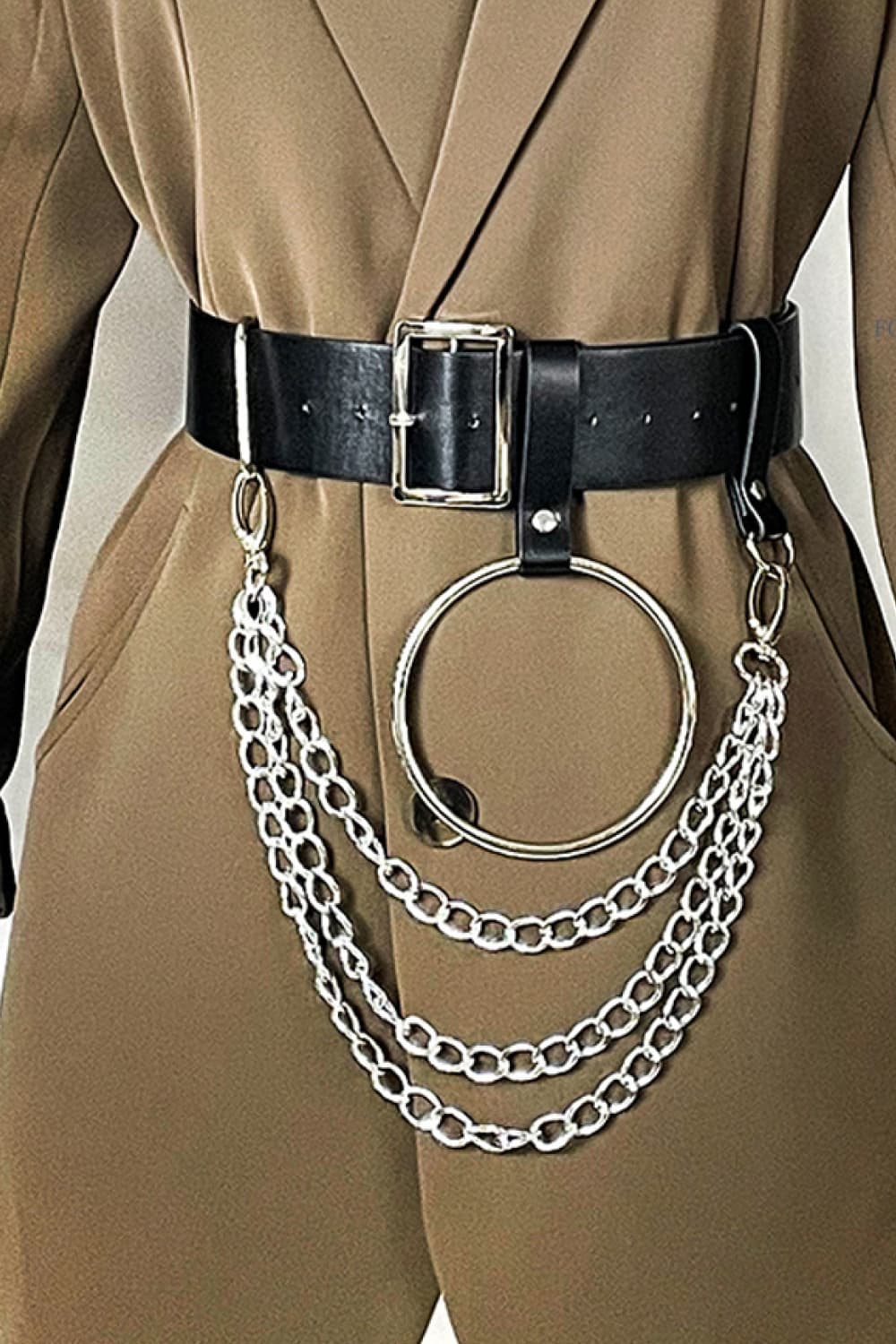 PU Belt with Chain -