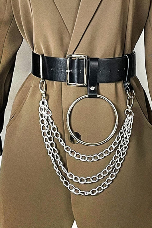 PU Belt with Chain -
