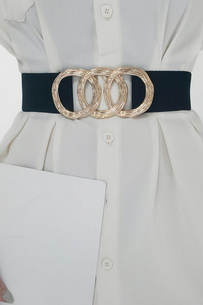 Buckle Elastic Wide Belt -