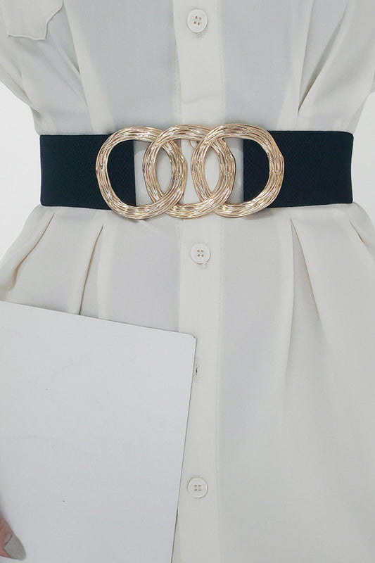 Buckle Elastic Wide Belt -