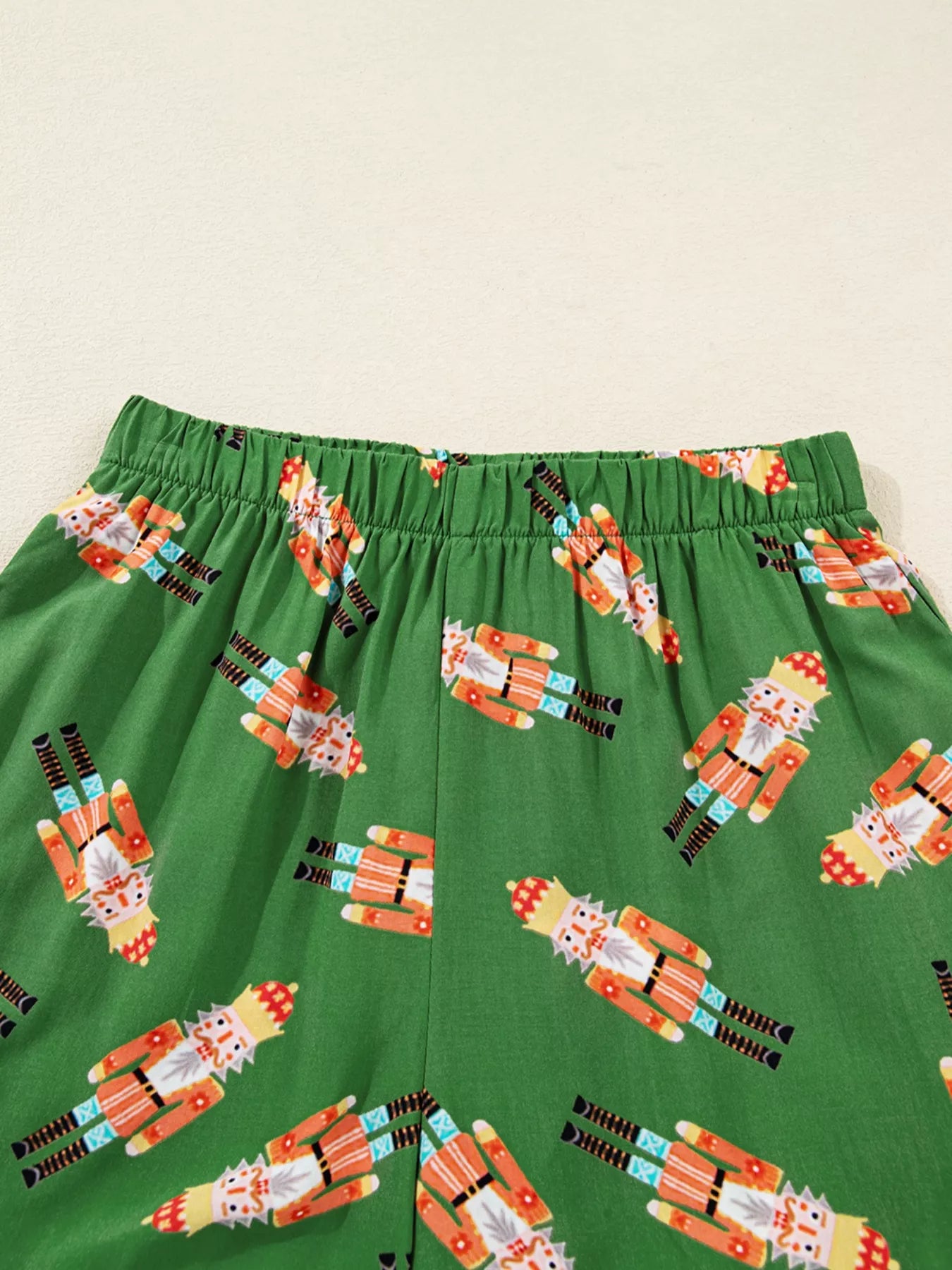 Nutcracker Button Up Top and Shorts Lounge Set -