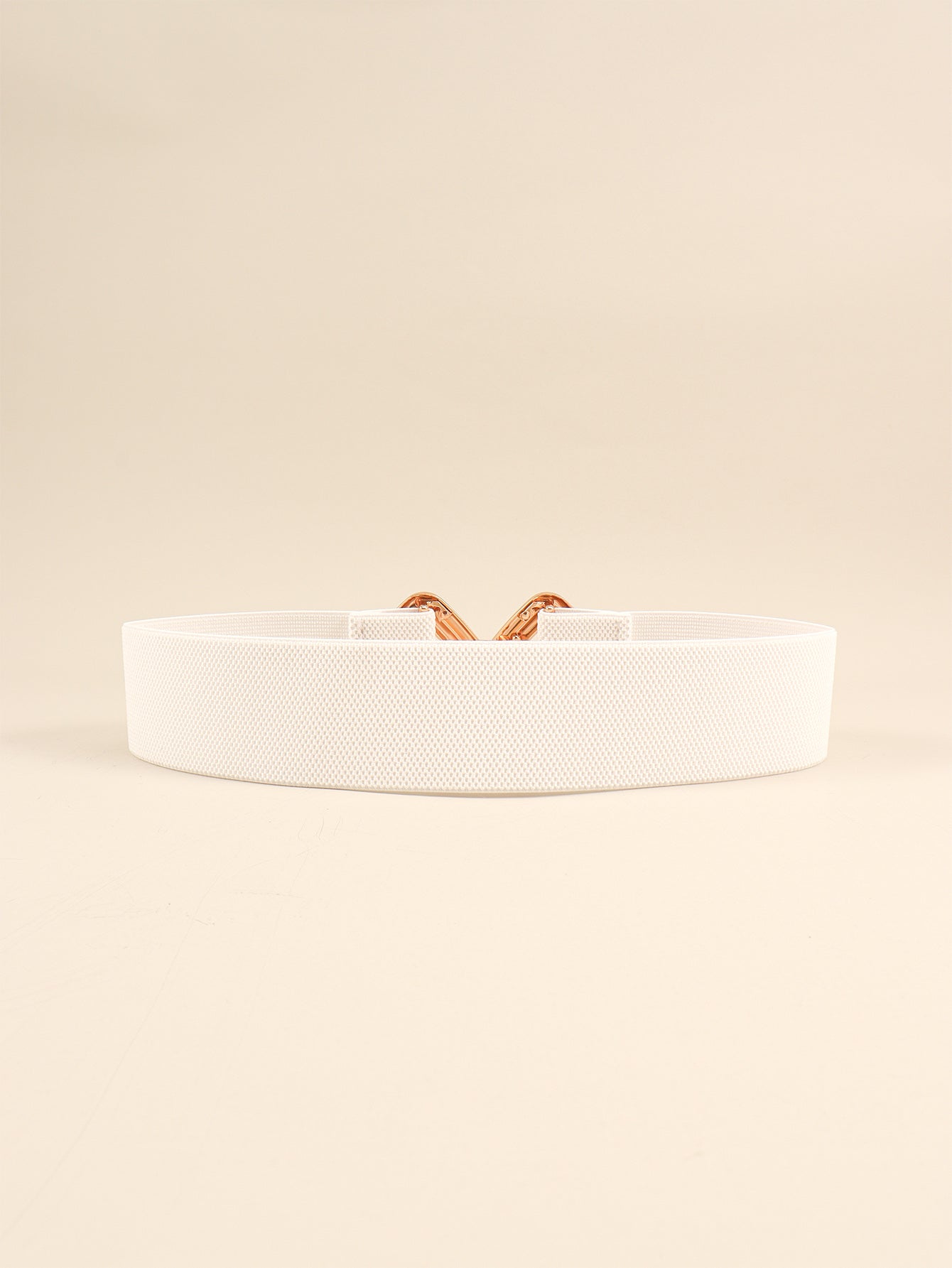 Geometric Buckle Elastic Wide Belt -