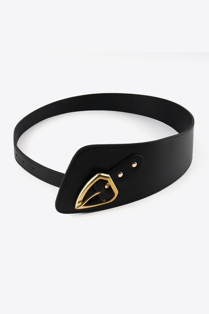 Irregular PU Leather Belt -