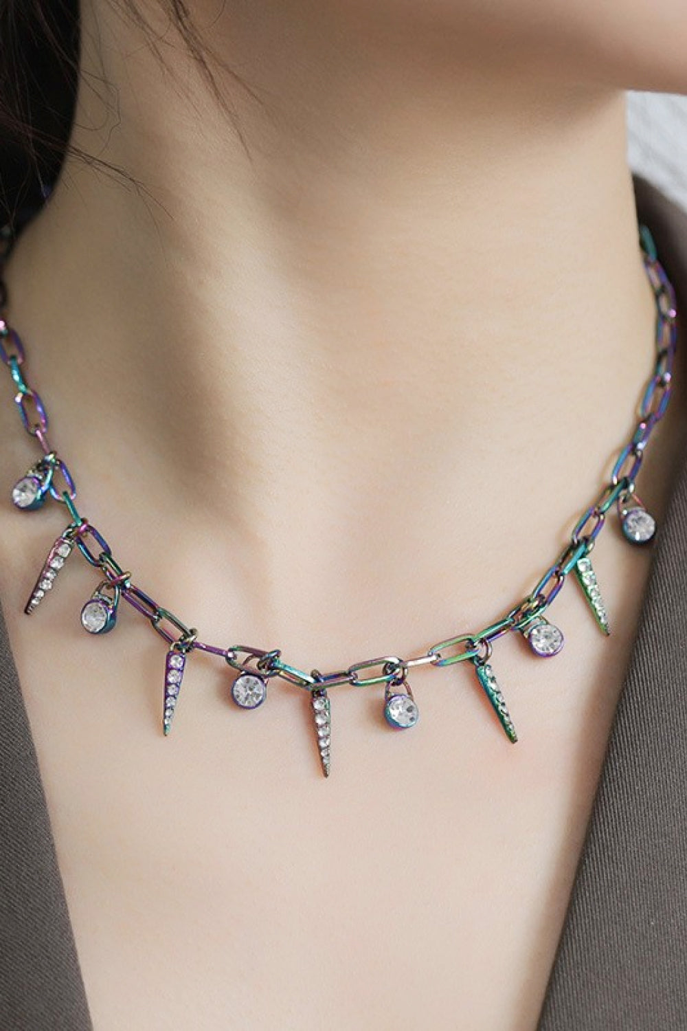Colorful Multi-Charm Necklace | AdoreStarr