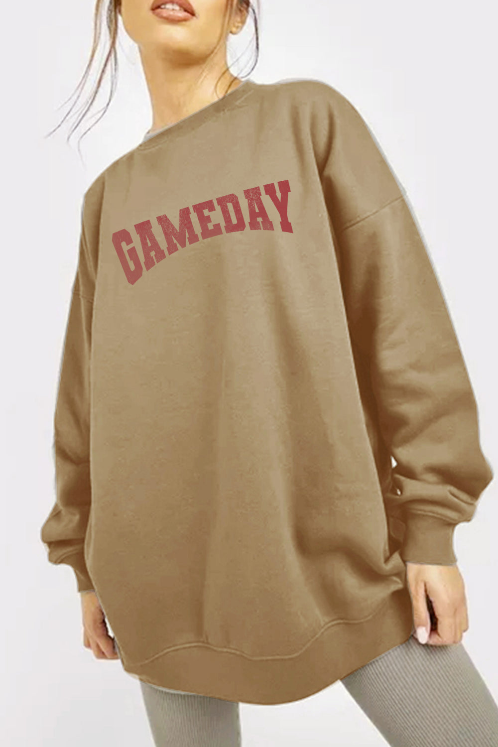 GAMEDAY Graphic Sweatshirt - Taupe