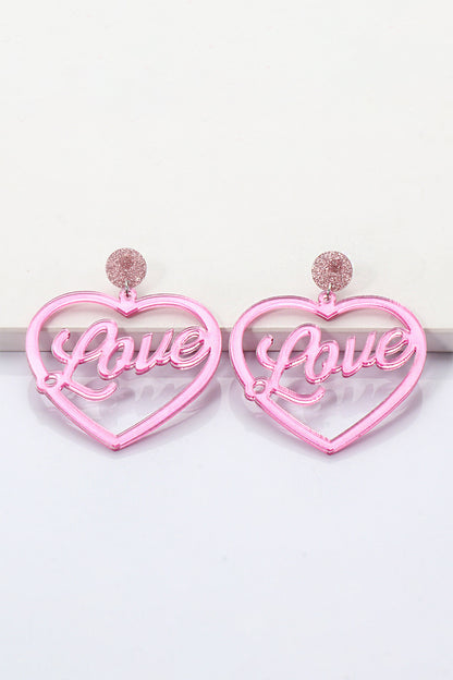 Heart Shape Dangle Earrings | AdoreStarr