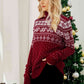 Christmas Snowflake Fair Isle Turtleneck Sweater | AdoreStarr