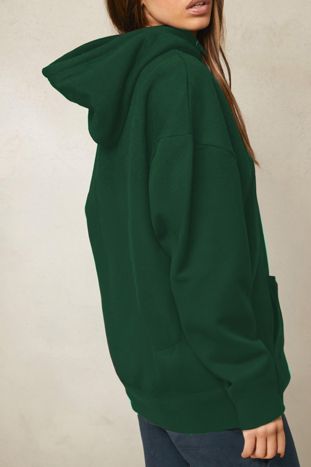 Lunar Phase Graphic Hoodie - Green