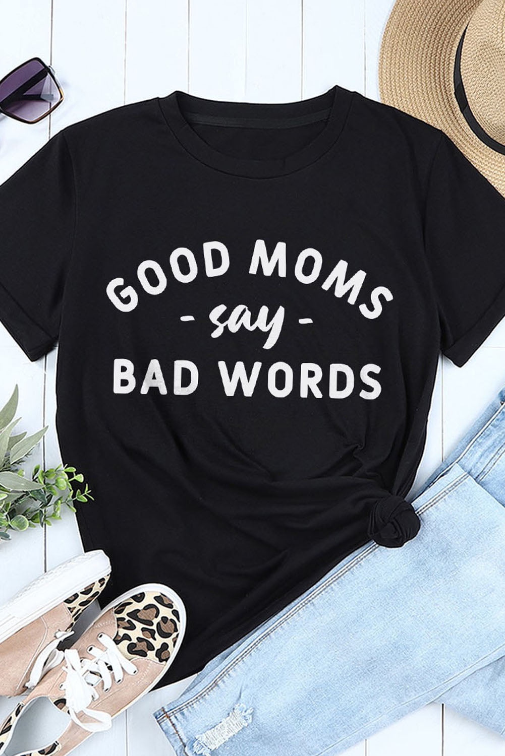 GOOD MOMS SAY BAD WORDS Tee | AdoreStarr