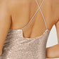 Sequin Spaghetti Strap Mini Wrap Dress | AdoreStarr